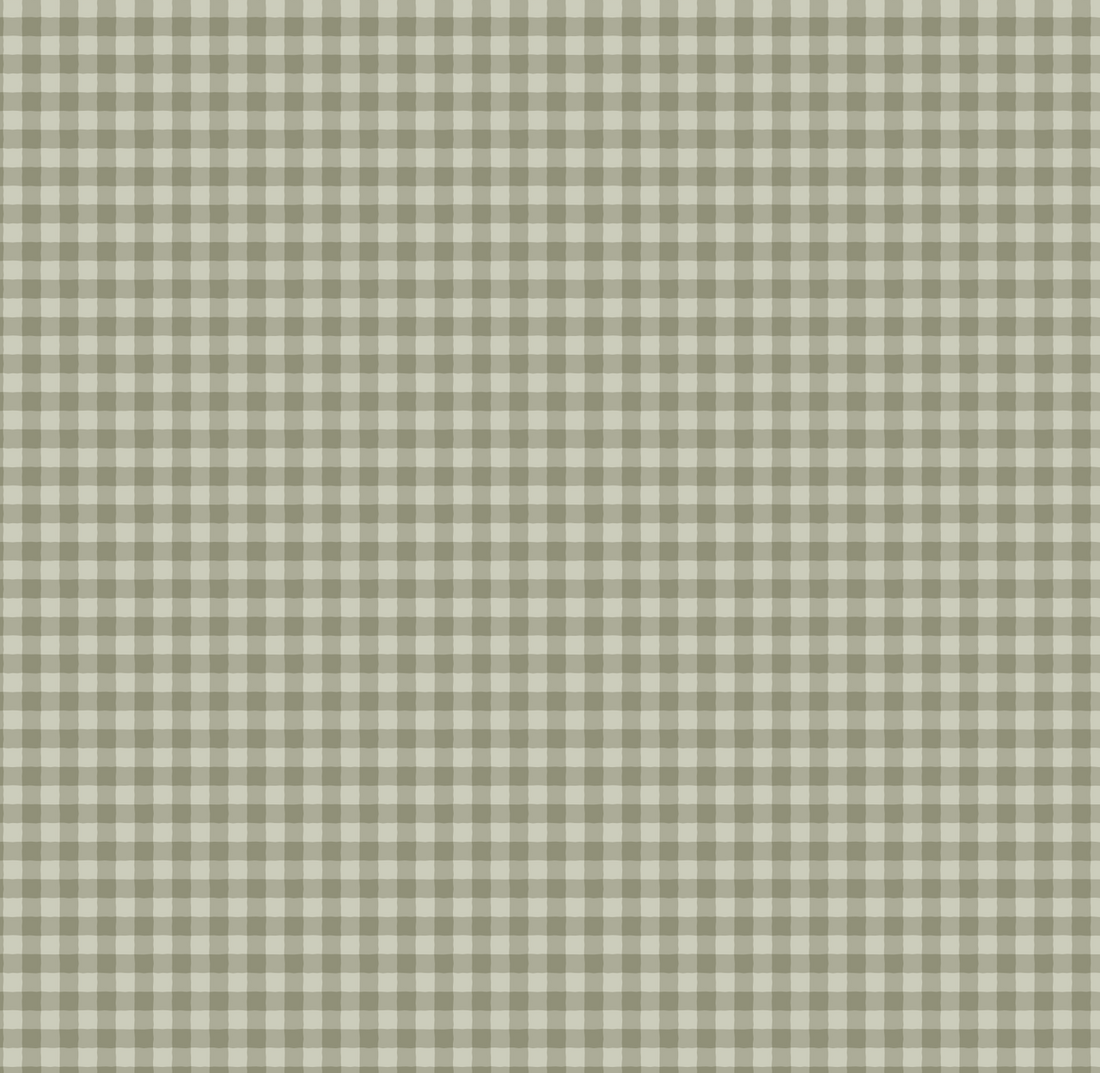 Burke Removable Wallpaper - Sage Green & Off-White Geometric