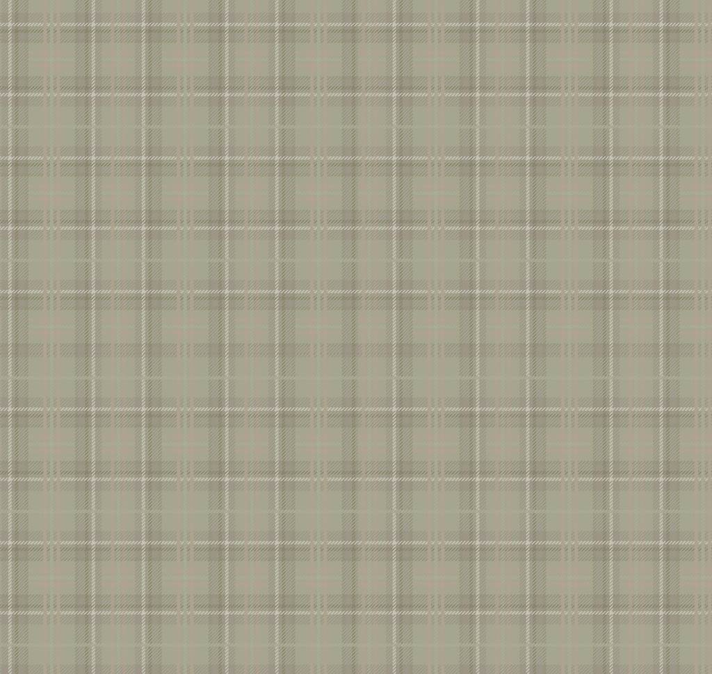 Brewer Plaid Wallpaper - Traditional Sage-Green & Cream