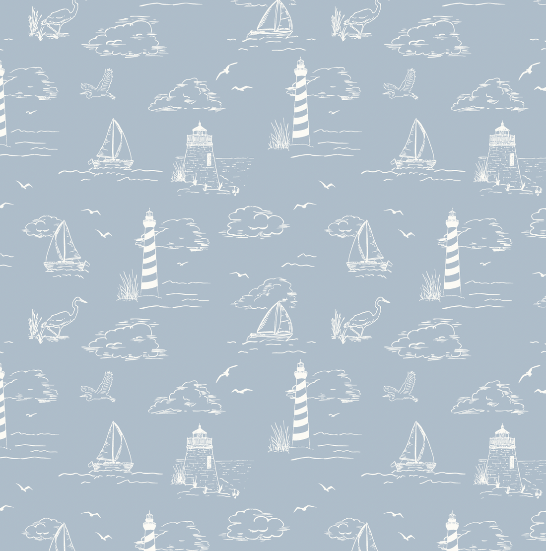 Brant Coastal Wallpaper - Traditional Nautical Design
