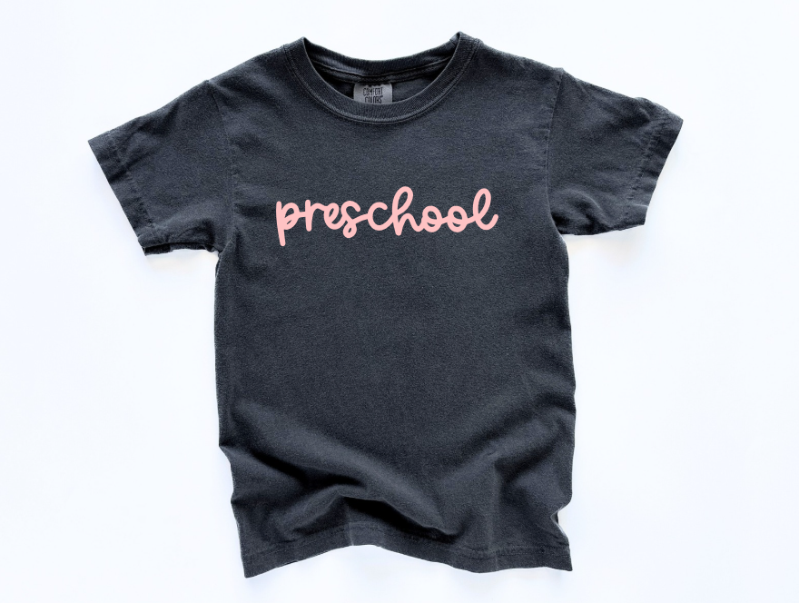 Solid color kids cotton tee by SBG Co. available in multiple colors