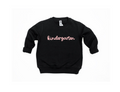 A cozy kids pullover sweatshirt with a preppy aesthetic, available in multiple solid colors.