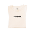 Comfort Colors Bookworm Minimal Tee in Cream, Grey, White, and Autumn