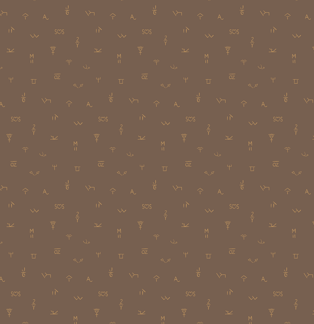 Carver Geometric Wallpaper in Brown and Gold