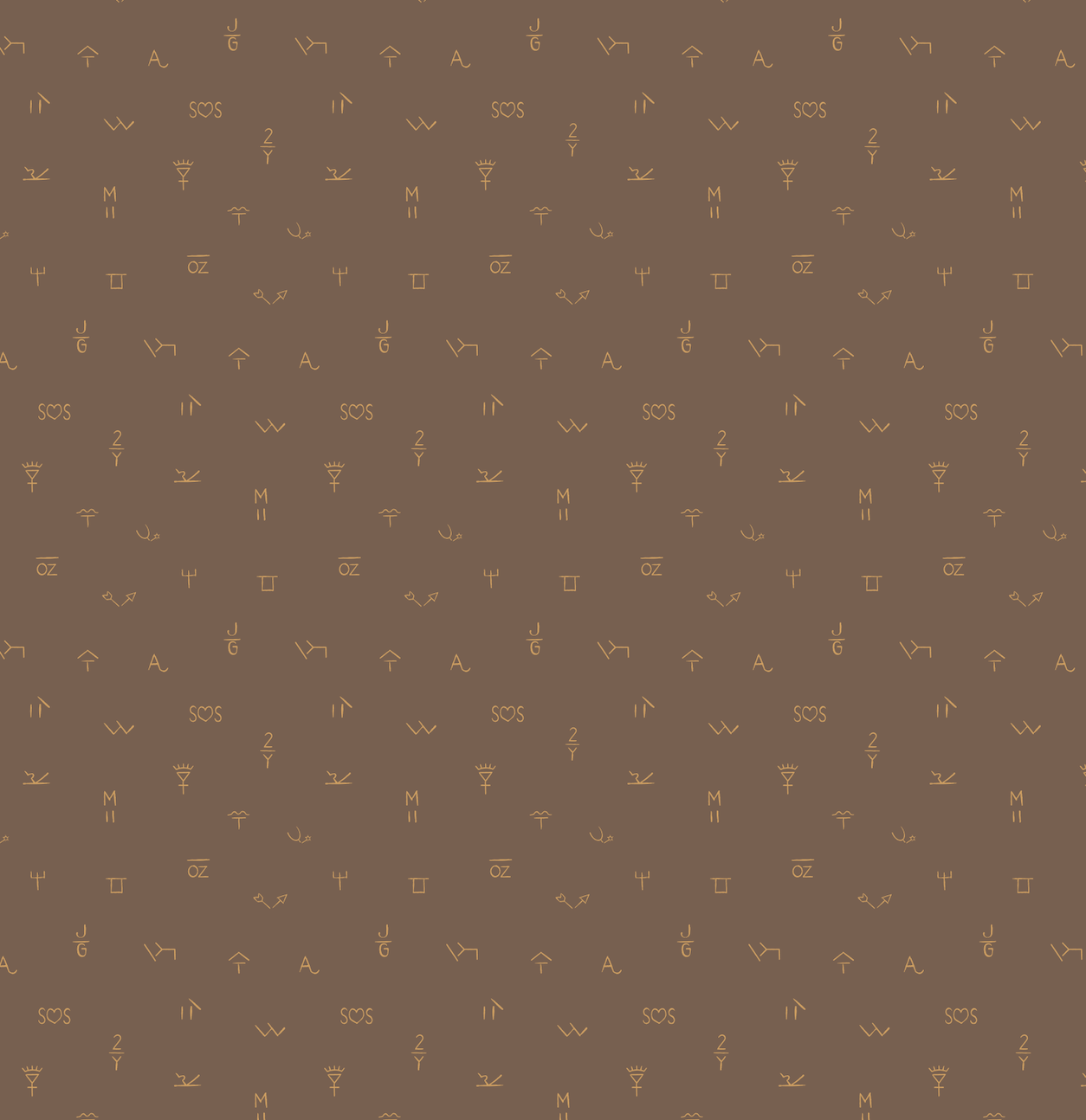 Carver Geometric Wallpaper in Brown and Gold