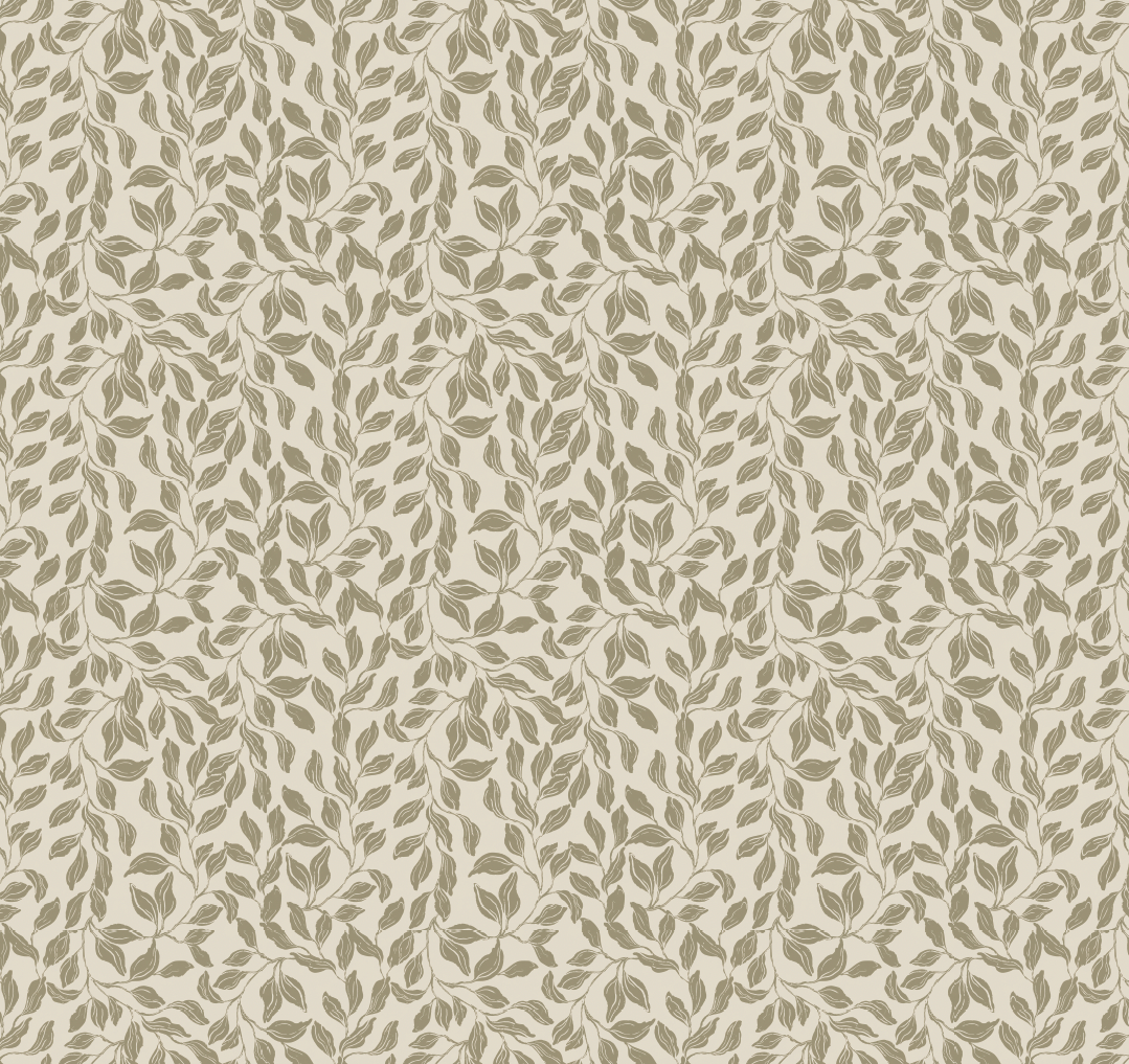 Waylon Floral Wallpaper in Green, Cream and Grey