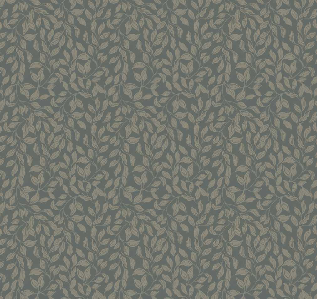 Waylon Floral Wallpaper in Green, Cream and Grey