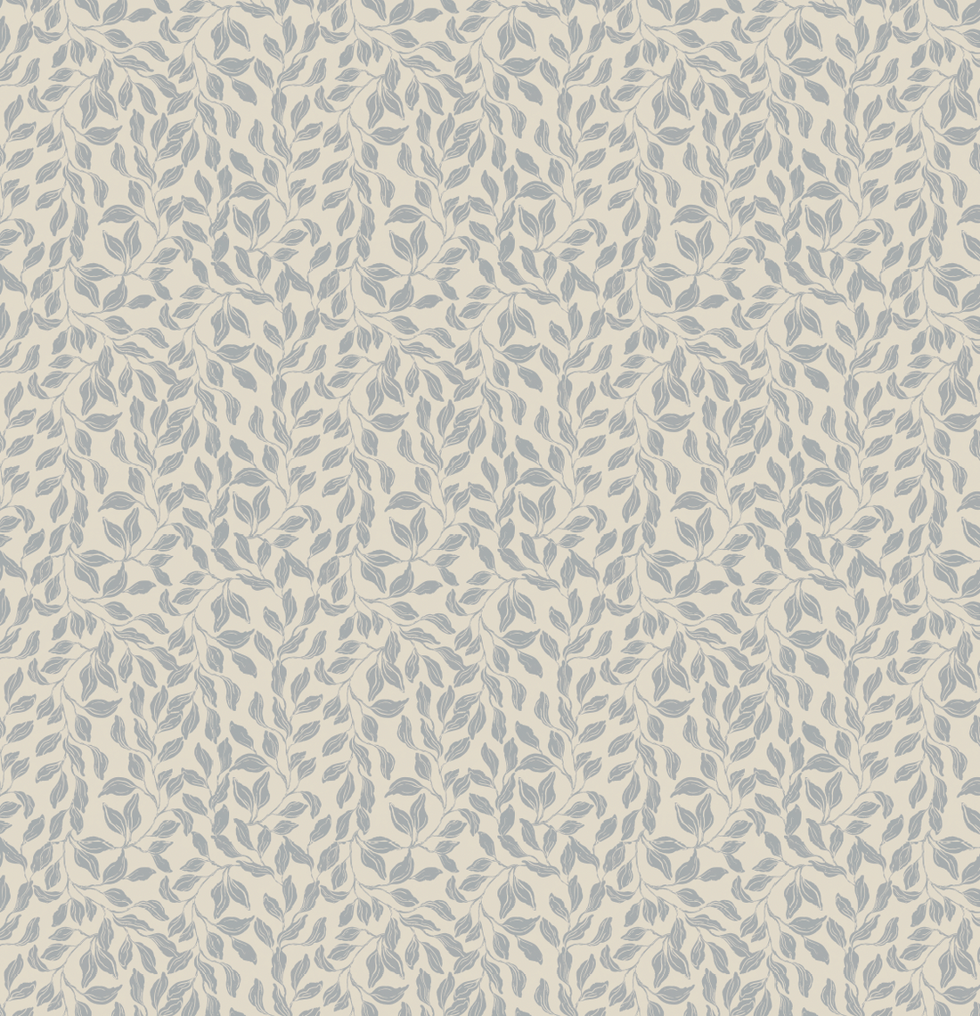 Waylon Floral Wallpaper in Green, Cream and Grey