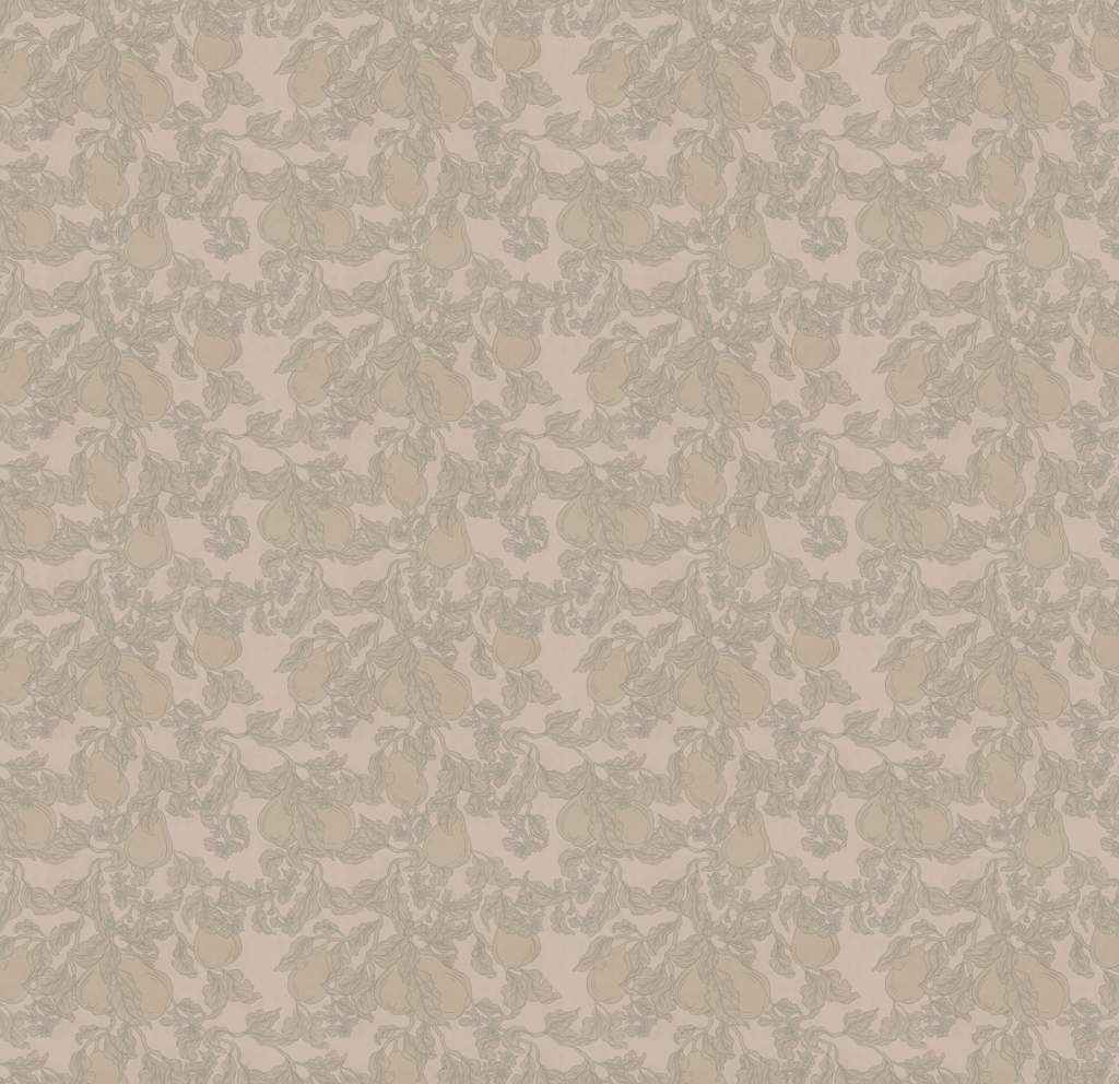 Copeland Cottagecore Wallpaper in Taupe and Brown
