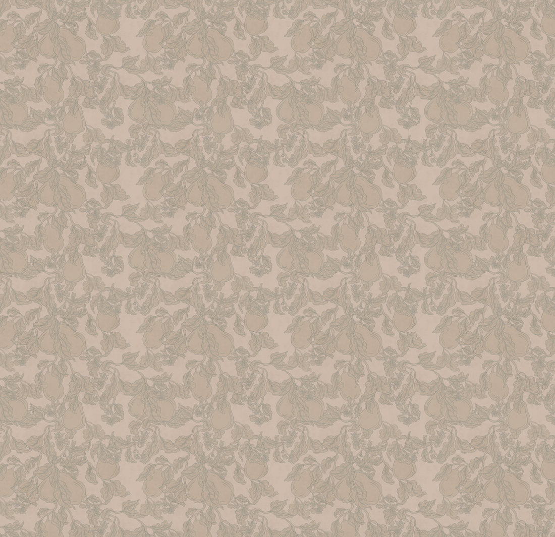 Copeland Cottagecore Wallpaper in Taupe and Brown