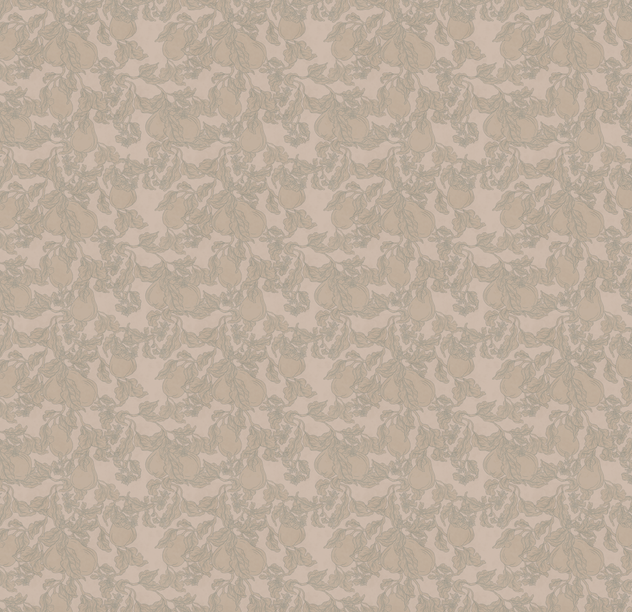 Copeland Cottagecore Wallpaper in Taupe and Brown