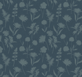 Gwyneth Botanical Floral Peel and Stick Wallpaper in Green and Beige
