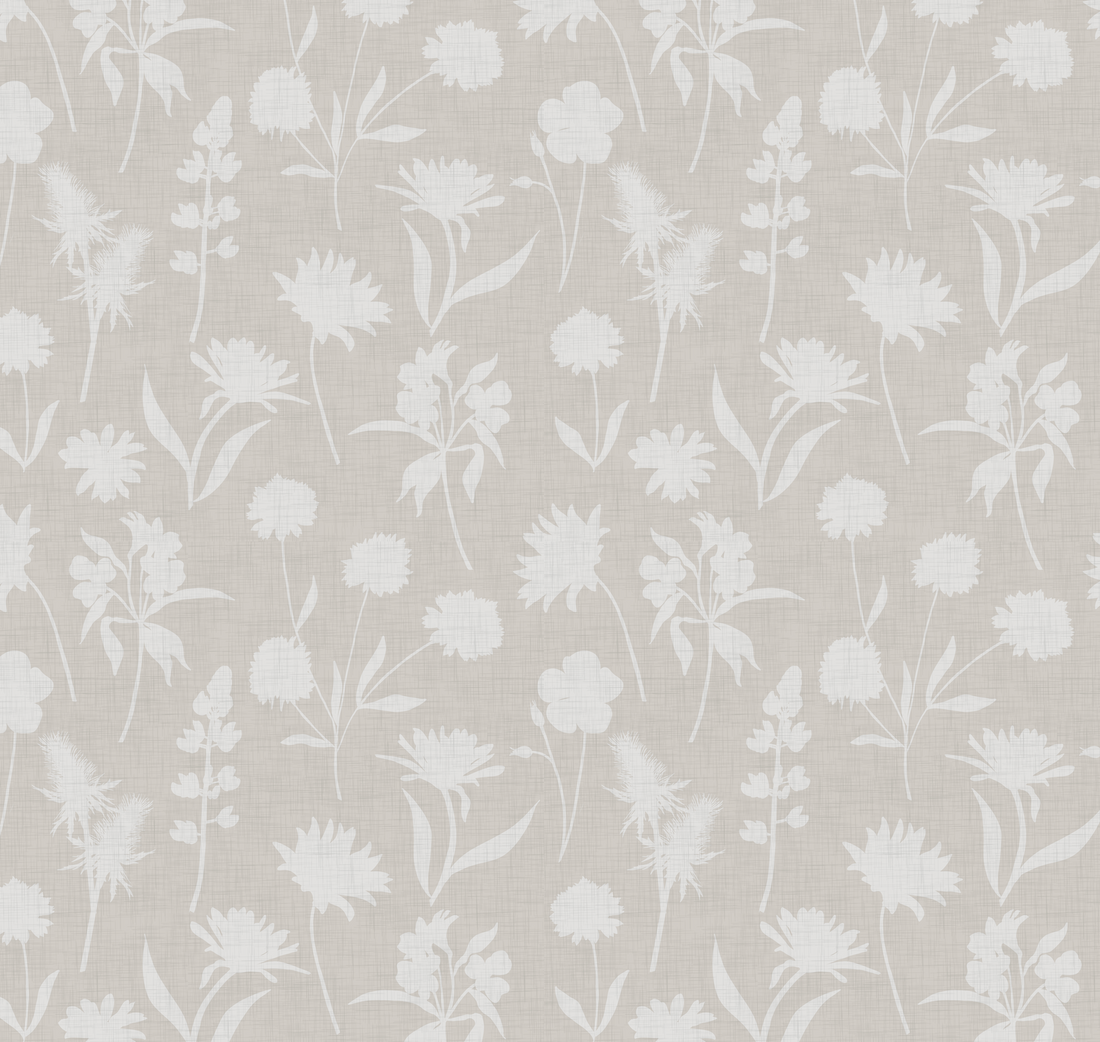 Gwyneth Botanical Floral Peel and Stick Wallpaper in Green and Beige
