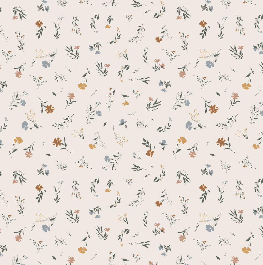 Fleurs Wallpaper Decorative Floral Print for Nursery and Home