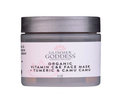 Glimmer Goddess Organic Vitamin C & E Face Mask with Turmeric and Camu Camu in a 2 oz container.