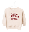 Natural cotton blend Apple Picking crewneck sweatshirt with graphic design