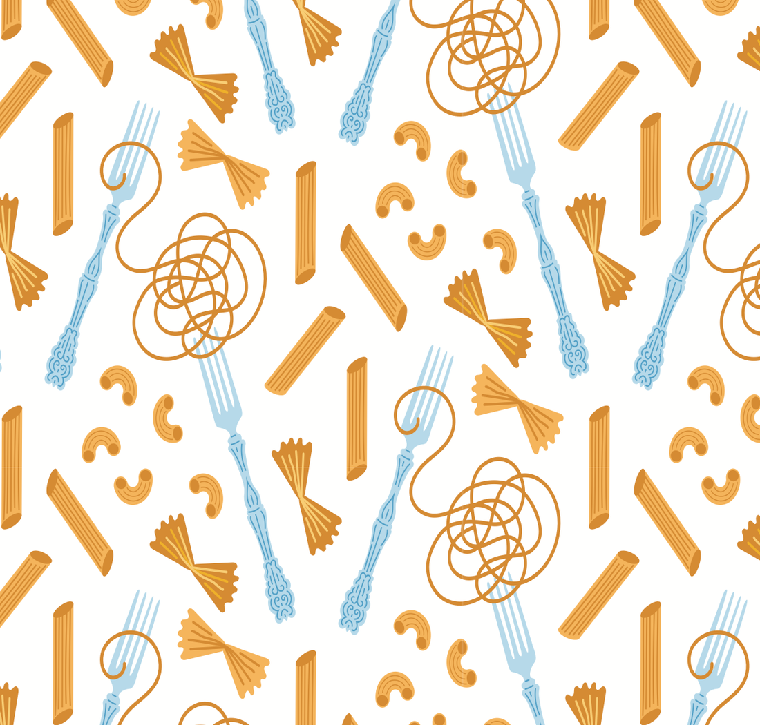 Farfalle Whimsical Wallpaper in White, Gold, and Light Blue