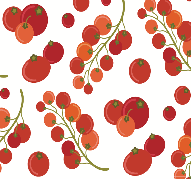 Pomodori Peel and Stick Removable Wallpaper by Danielle Chandler
