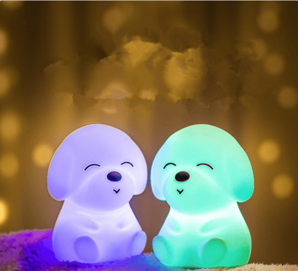 Rechargeable Silicone Puppy LED Night Light with Remote Control