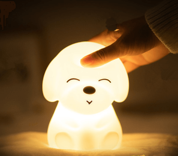 Rechargeable Silicone Puppy LED Night Light with Remote Control