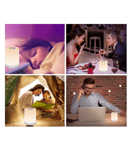 Portable Touch Dimmable LED Bedside Table Lamp for Living Room