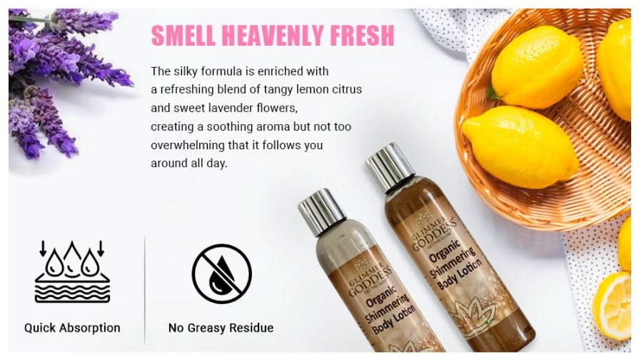 Organic Bronze Sexy Shimmer Body Lotion - 8 oz