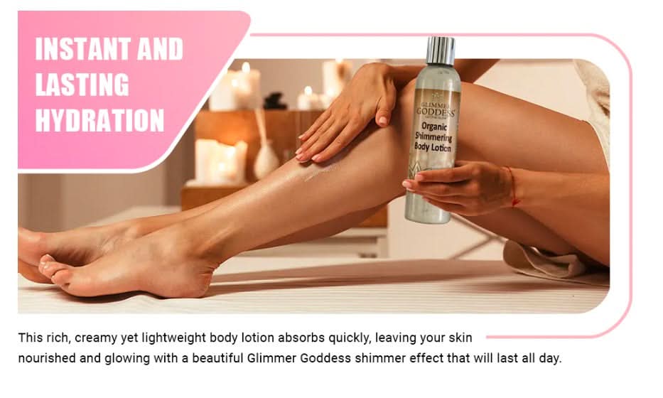 Organic Shimmer Body Lotion - Bronze Level 3 - 8 oz