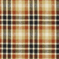 Golden Yellow Black and Brown Check Flannel