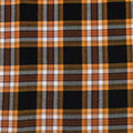 Black Dark Yellow and Brown Plaid Flannel
