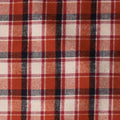 Burnt Orange, Black and Ivory Check Flannel