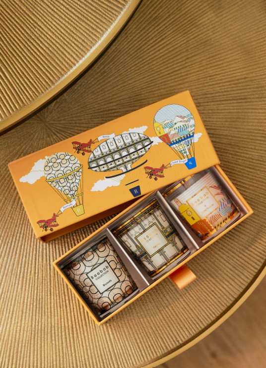 Baobab Collection Trio Travel Candles: Brussels, Roma & Saint Tropez