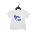 A kids cotton t-shirt in solid colors for casual beach style