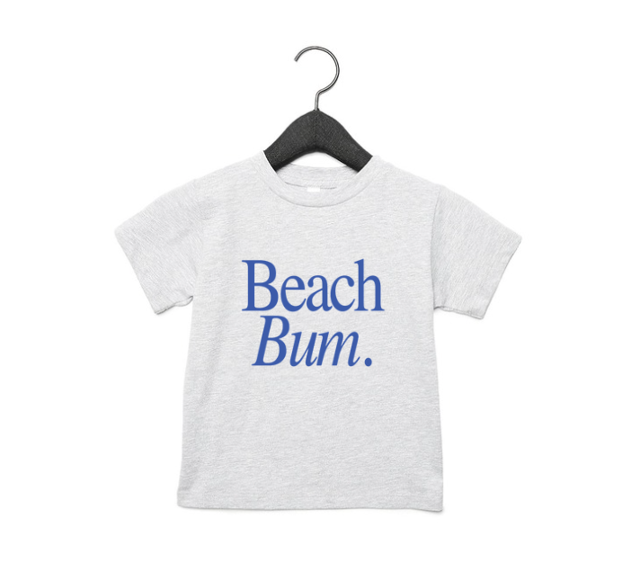 A kids cotton t-shirt in solid colors for casual beach style
