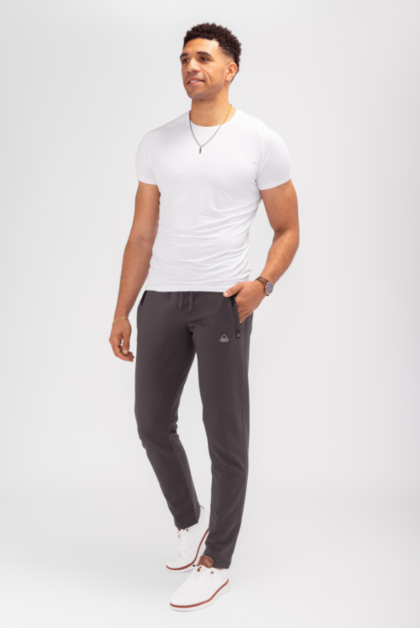 Navy Blue Athletic Tapered Jogger Pants for Tall Men - Image 31