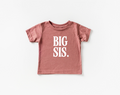Big Sis minimalist graphic cotton t-shirt available in multiple colors