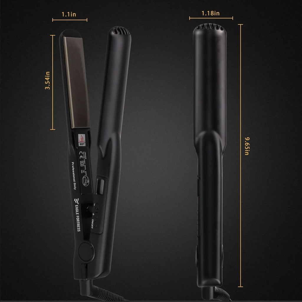 Advanced Ceramic & Tourmaline Hair Straightener - 048-JPA Black