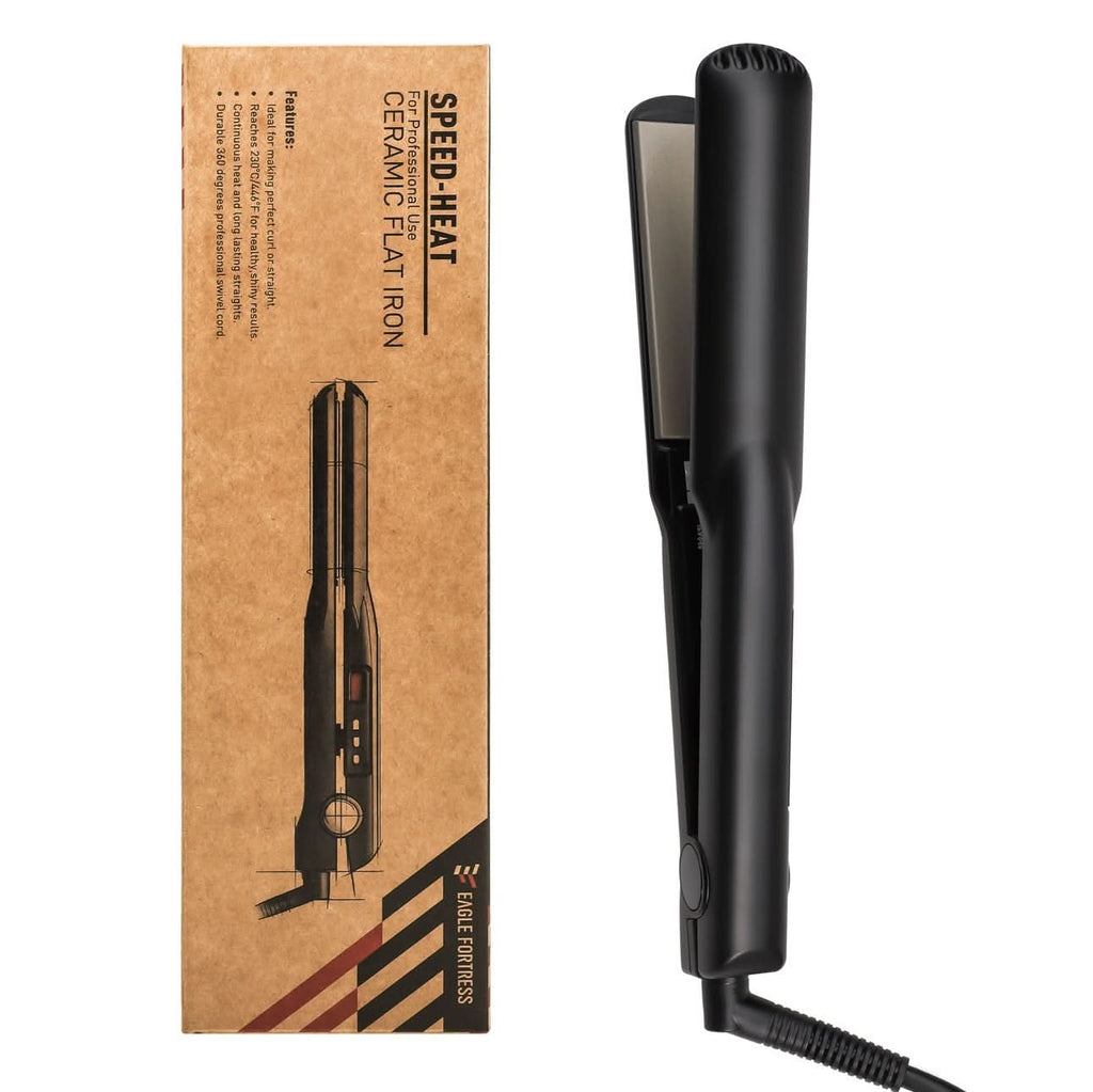 Advanced Ceramic & Tourmaline Hair Straightener - 048-JPA Black