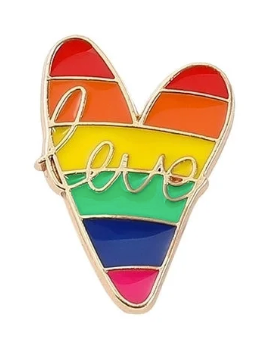LGBTQ+ Rainbow Pride Flag Enamel Pin – Many Fabulous Styles