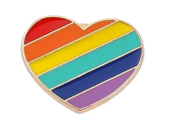 LGBTQ+ Rainbow Pride Flag Enamel Pin – Many Fabulous Styles