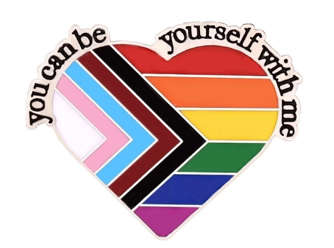 LGBTQ+ Rainbow Pride Flag Enamel Pin – Many Fabulous Styles