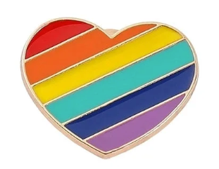 LGBTQ+ Rainbow Pride Flag Enamel Pin – Many Fabulous Styles