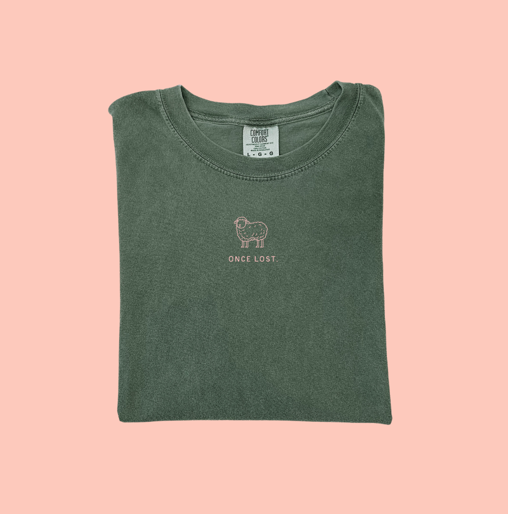 Once Lost Tee - Christian Faith Graphic Shirt in Black or Natural
