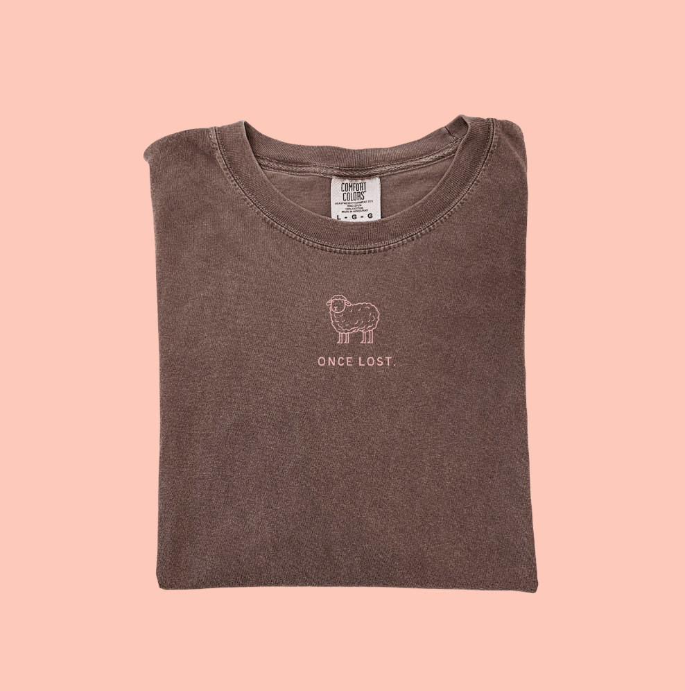 Once Lost Tee - Christian Faith Graphic Shirt in Black or Natural