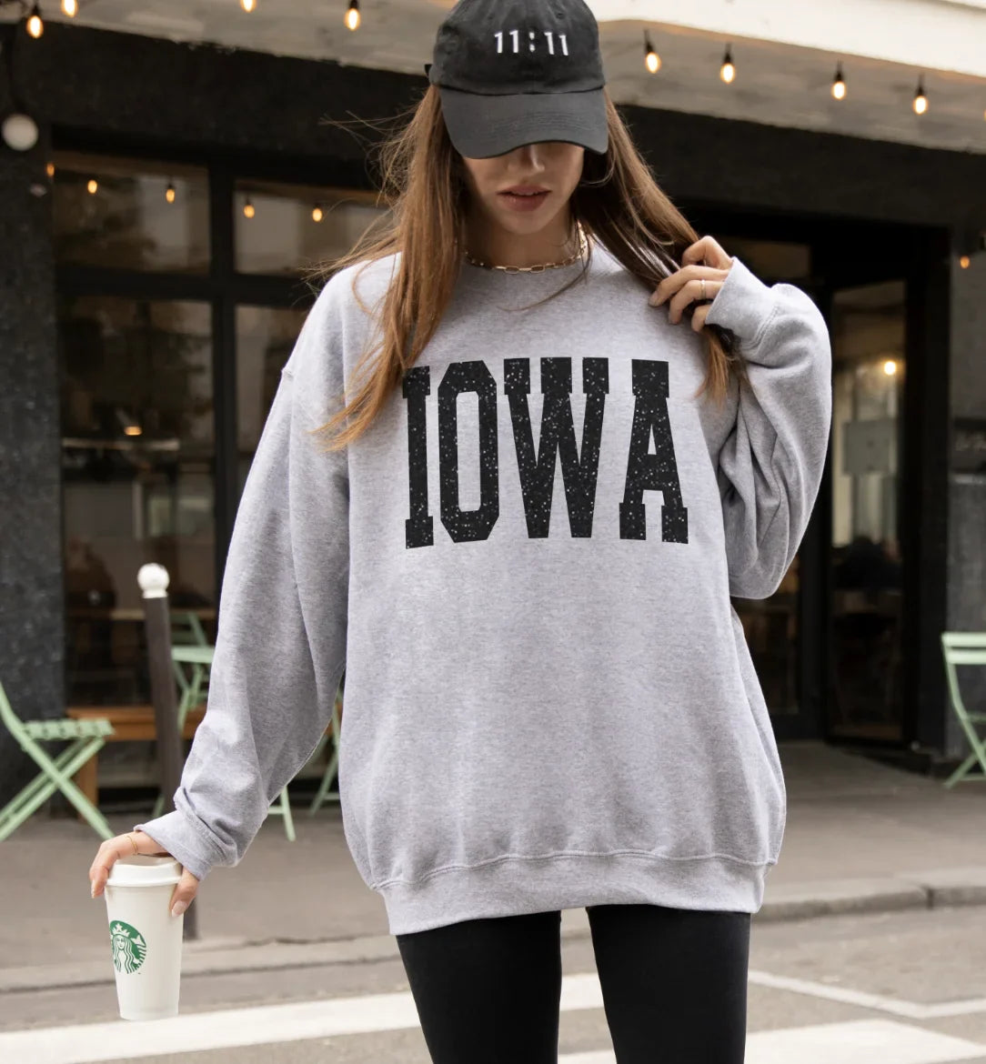 Custom Glitter Team Name Game Day Sweatshirts