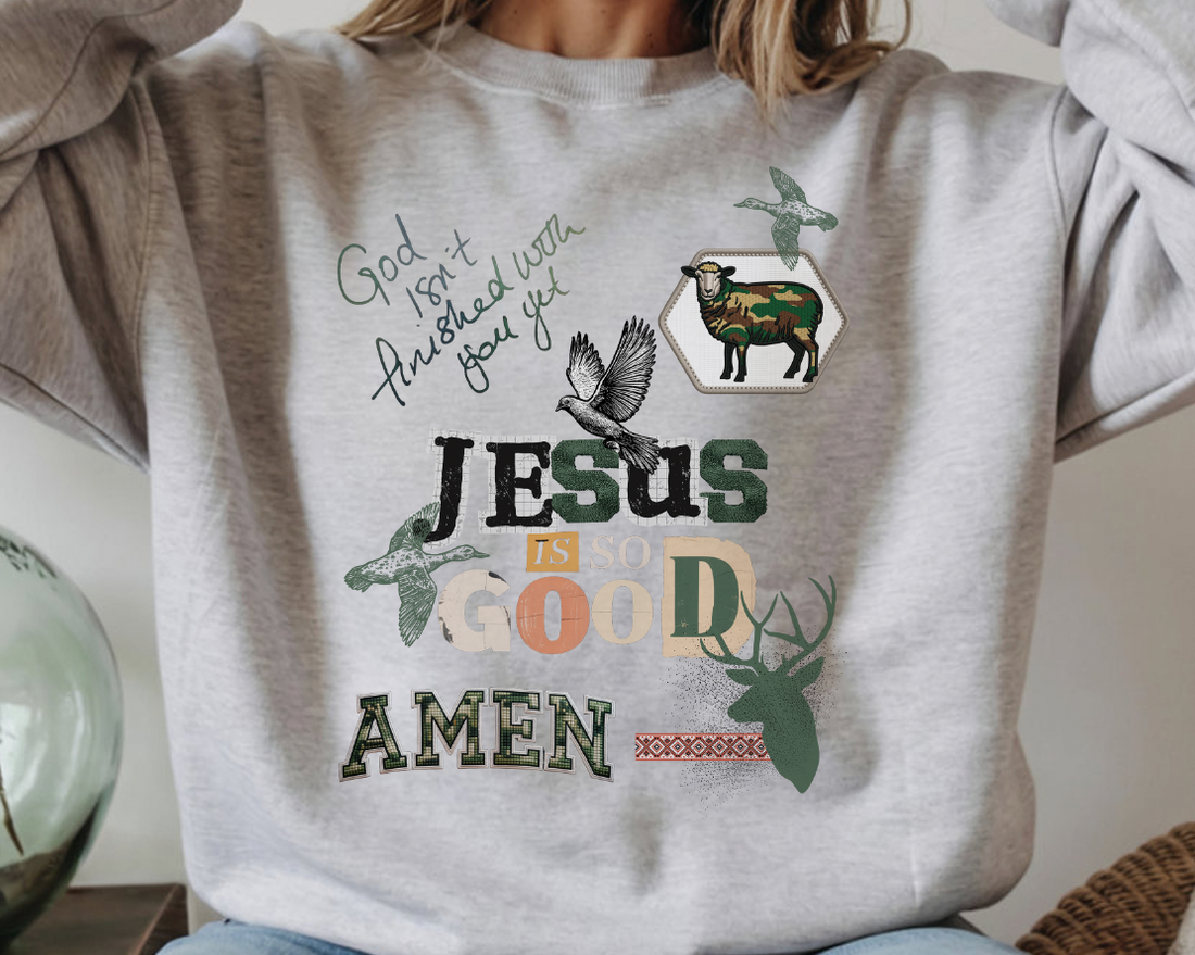 God Isn't Finished With You Yet Christian Sweatshirt