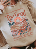 God Works For The Good Wave Christian Sweatshirt