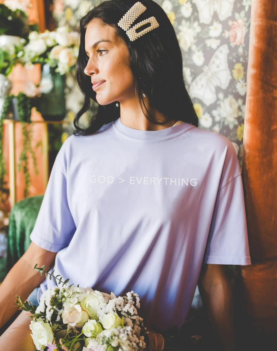 God > Everything Christian Comfort Colors Graphic Tee