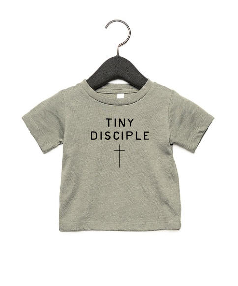 Tiny Disciple Tee - Soft Cotton Minimalist Kids Faith Shirt