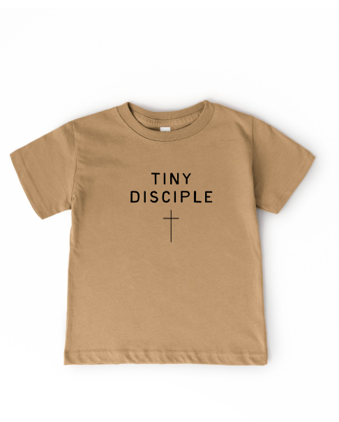 Tiny Disciple Tee - Soft Cotton Minimalist Kids Faith Shirt