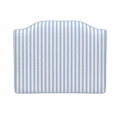 Dorm Headboard | White Headboard with Stripes