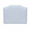 Dorm Headboard | White Headboard with Stripes